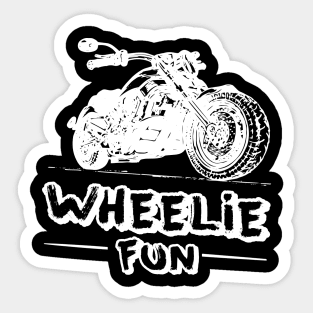 Wheelie fun Sticker